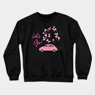 Pink travel Crewneck Sweatshirt